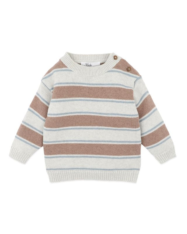 Stripe Knitted  Jumper - Alvin Stripe