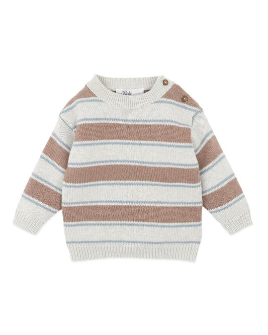 Stripe Knitted  Jumper - Alvin Stripe