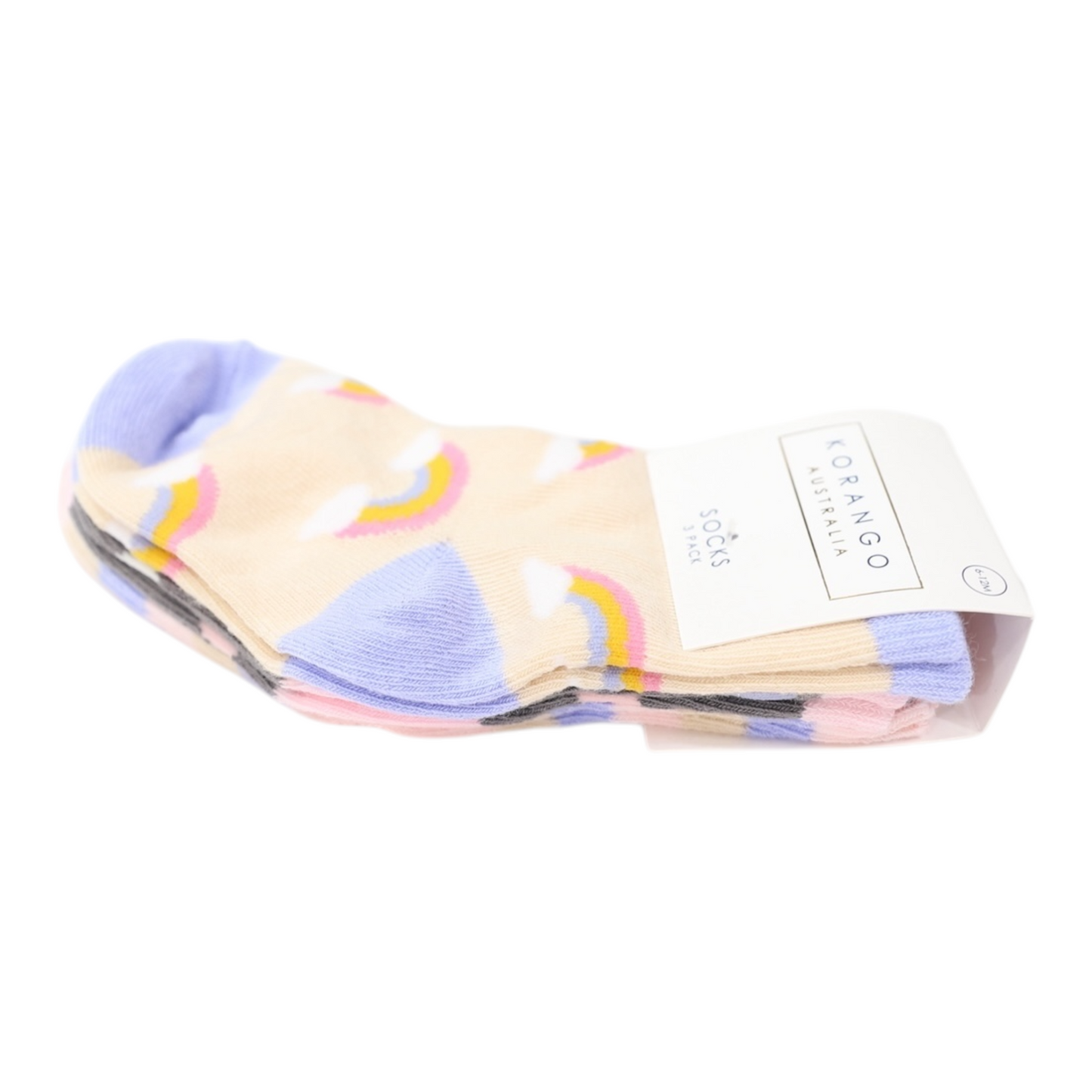 Socks 3 Pk - Sunshine & Rainbows