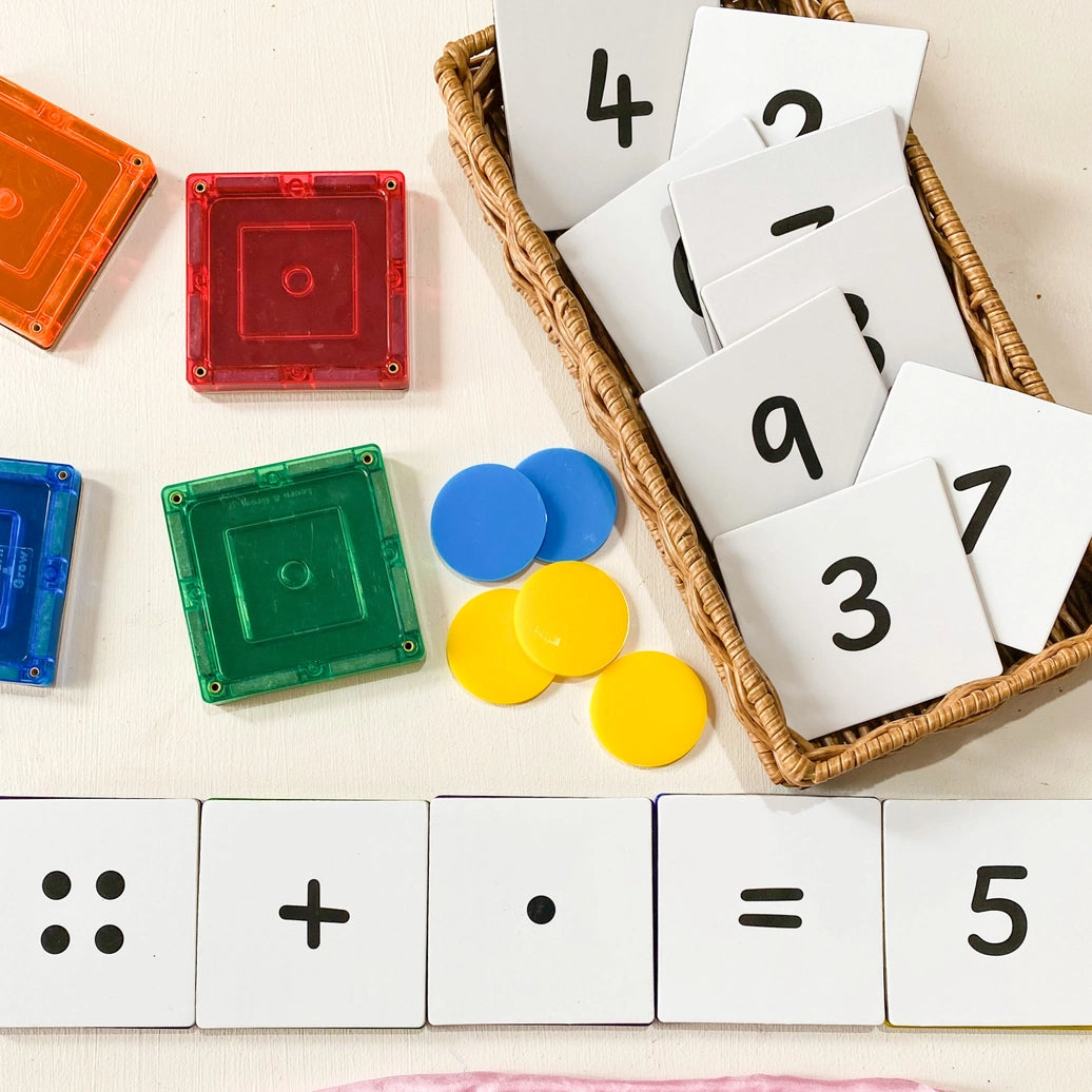 Magnetic Tile Topper - Numeracy Pack 40Pce