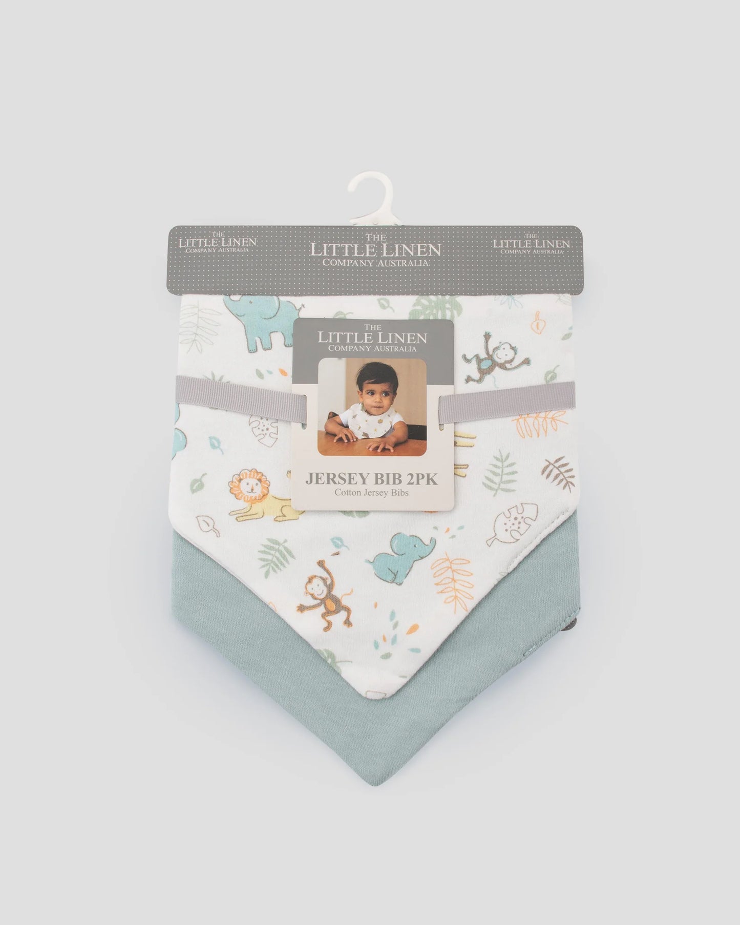 Jersey Bibs 2 Pack - Savanna Giraffe