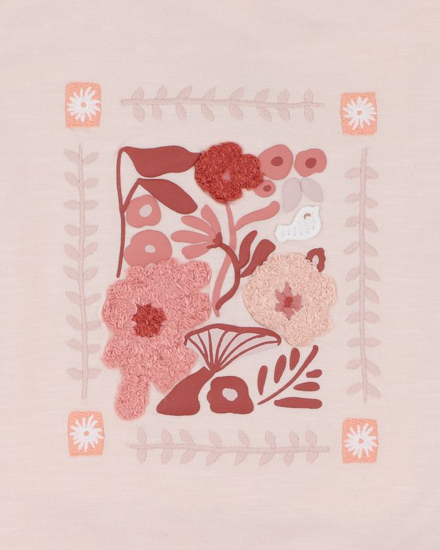 Boucle  L/S Tee - Coconut Cream