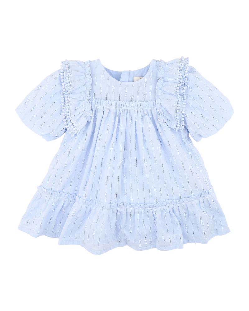 Piccolina Broderie Dress - Cornflower Blue