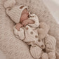 Knitted Cotton Ribbed Romper - Honey Milk