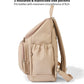 Signature Nappy Backpack - Oat Vegan Leather