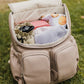 Signature Nappy Backpack - Oat Vegan Leather