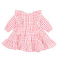 Lyla Gingham Dress - Coral Gingham