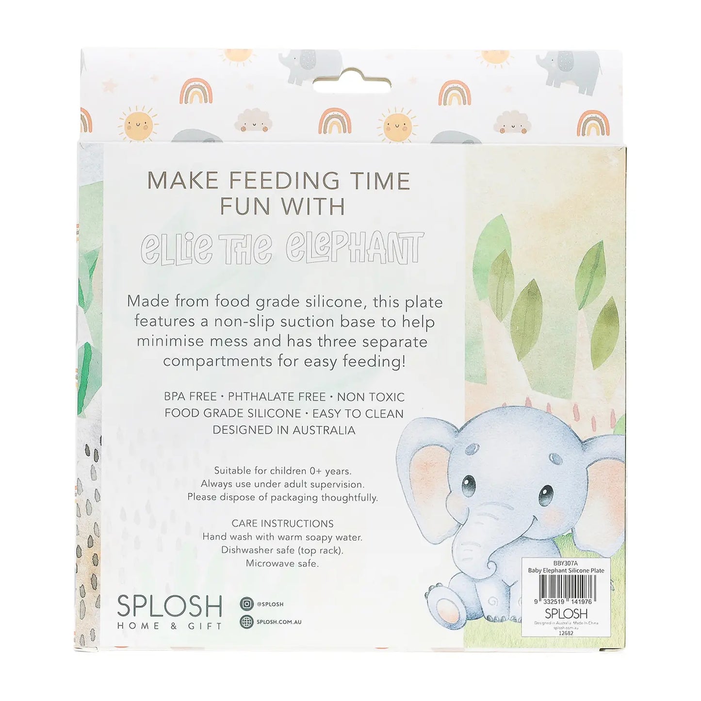 Baby Elephant Silicone Plate
