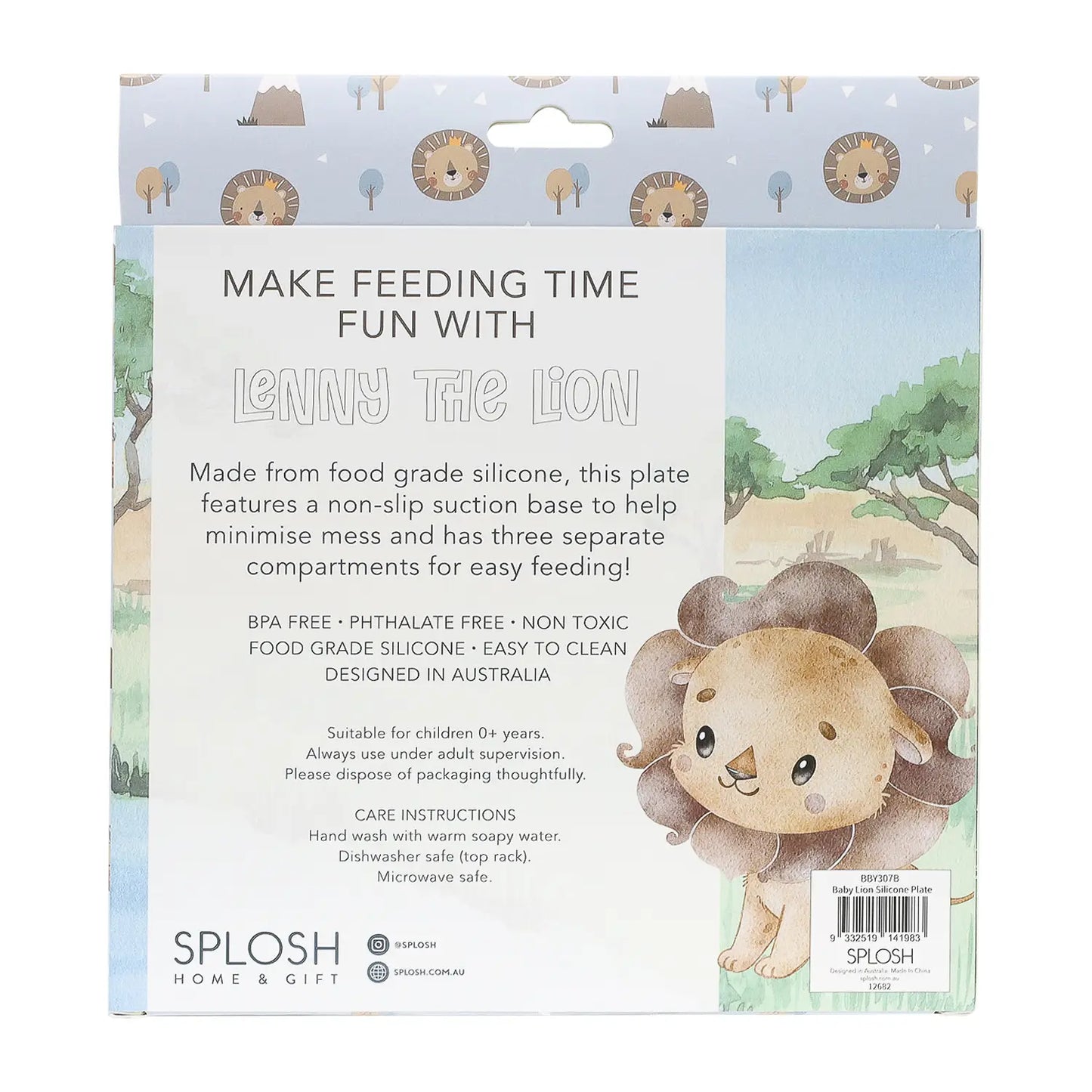 Baby Lion Silicone Plate