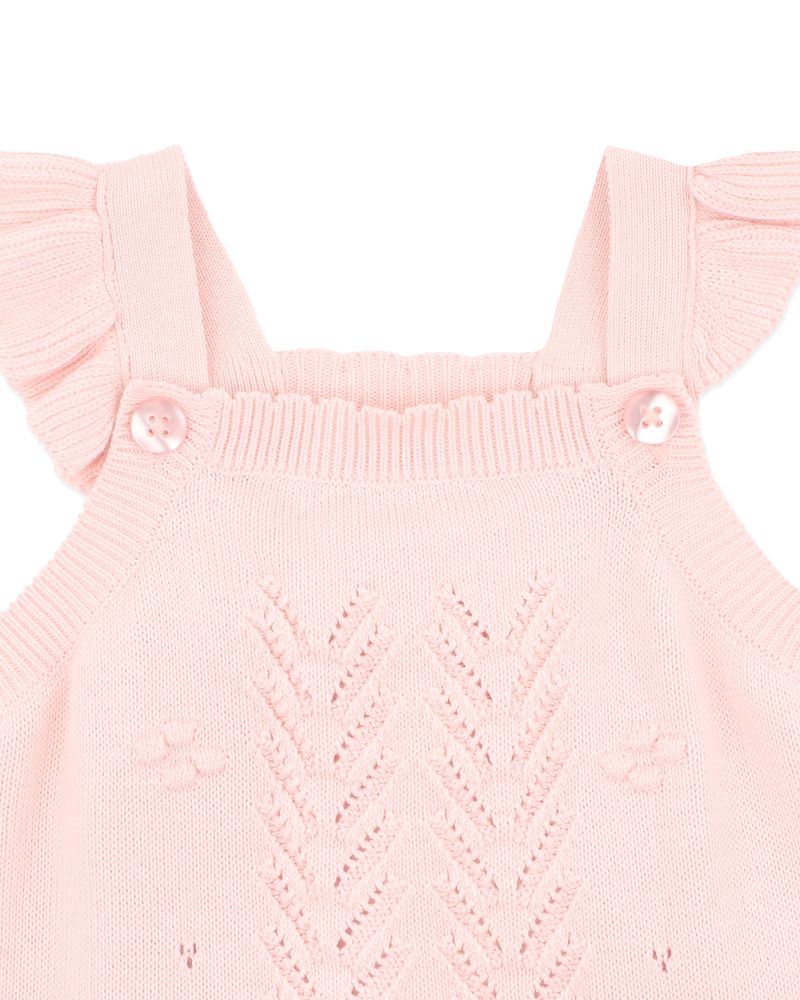 Chelsea Bobble Knit Bodysuit - Pale Pink