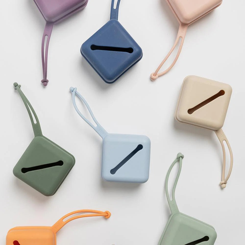 Bibs Pacifier Case - Dusky Blue