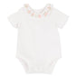 Tess Emb Collar Bodysuit  - Cloud