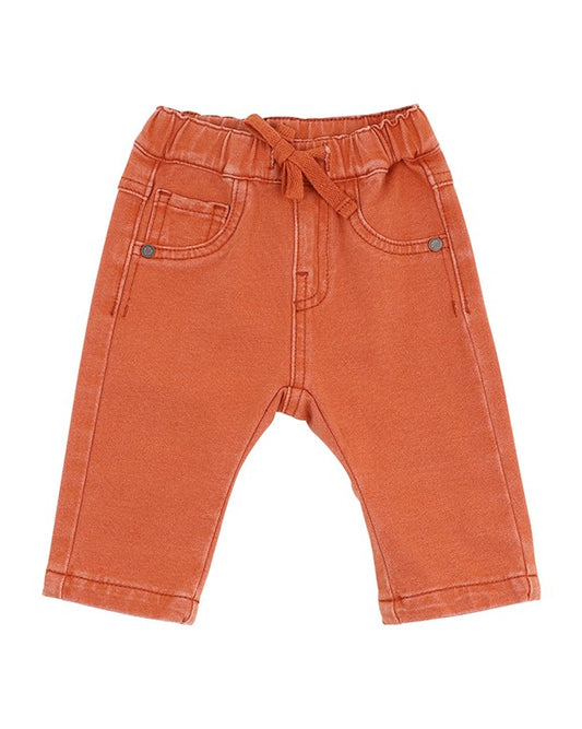 Cool Dogs Pull On Knit Denim Jeans - Rust