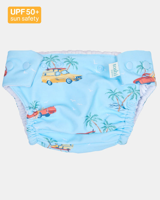 Toshi Swim Nappy - Swell Seeekers Sky