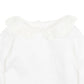 Girls Lace Collar L/S Bodysuit- Cloud