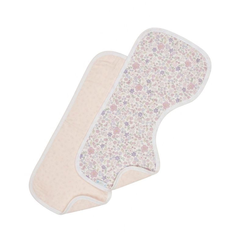 Burp Cloths 2pk - Blossom