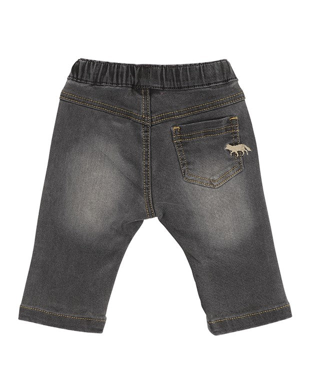 Tiger Pull On Jeans - Charcoal