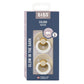 BIBS Night Glow Dummies Size 2 - Vanilla