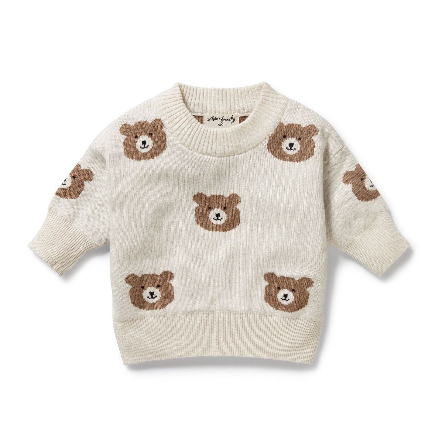 Knitted Jacquard Jumper - Beary cute