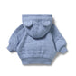 Organic Quilted Jacket - Sky Blue