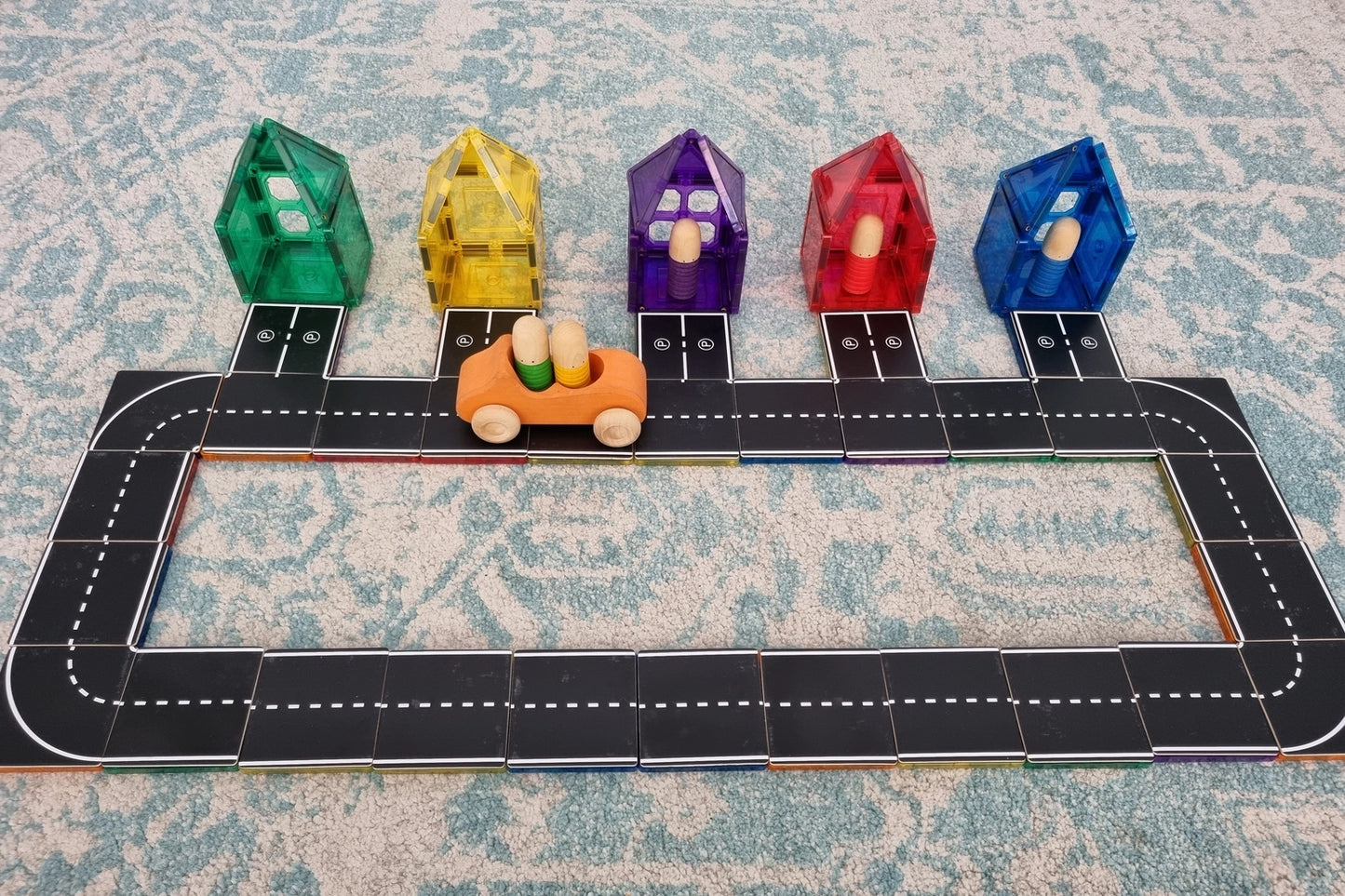 Magnetic Tile Topper - Road Pack 40Pce
