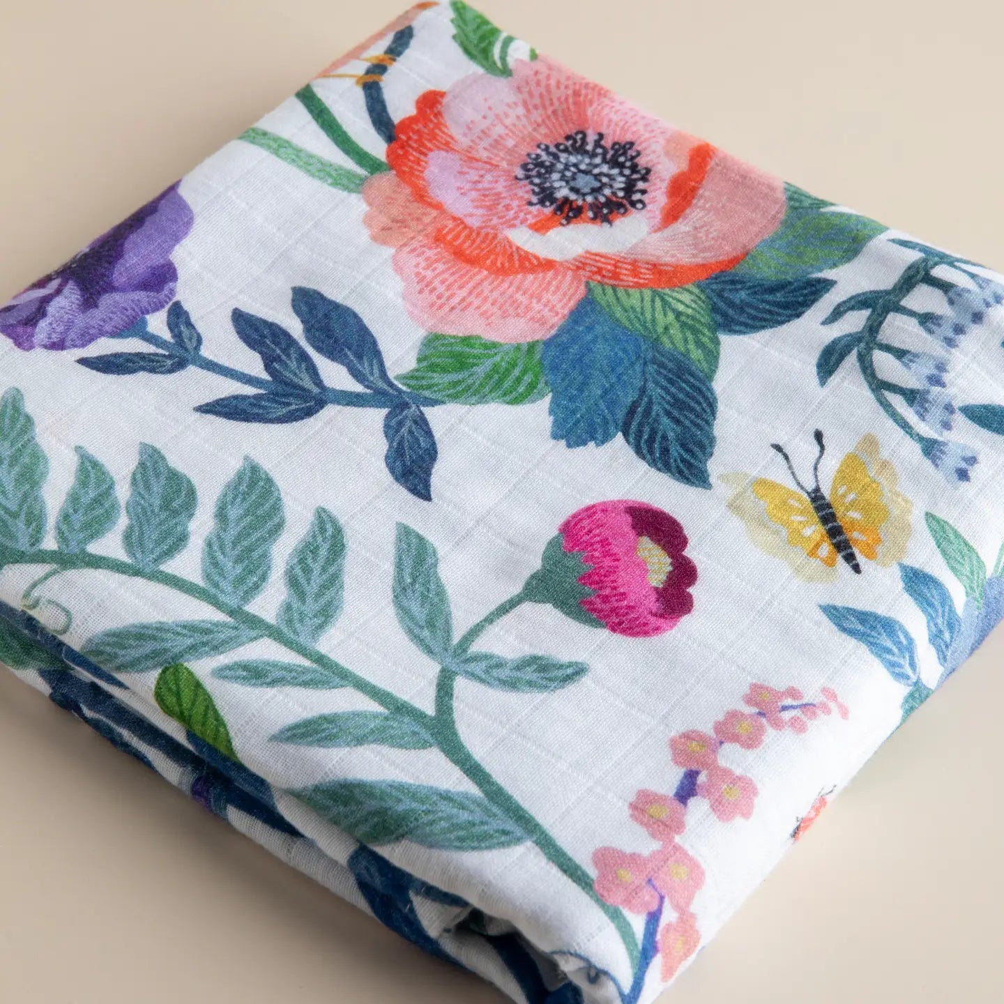 Summer Garden Muslin Baby Swaddle