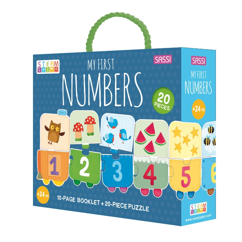 My First Numbers Steam Puzzle & Book Set