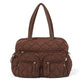 Carry All Nappy Bag - Puffy Chocolate Quilt