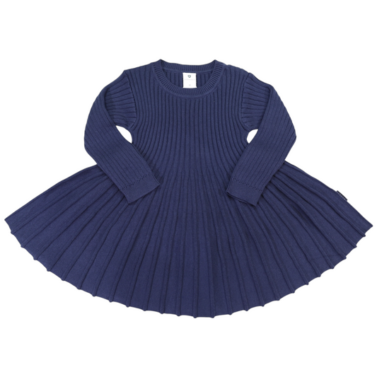 Knit Swing Dress - Navy
