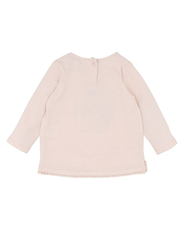 Boucle  L/S Tee - Coconut Cream