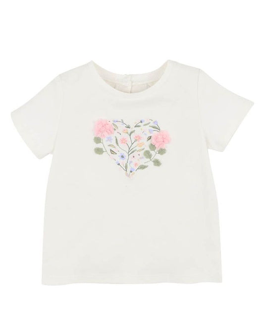 Anya Heart S/S Tee - Cream