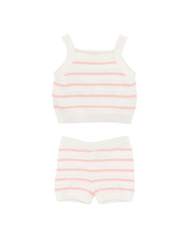 Knitted 2Pce Set - Taylor Stripe