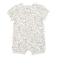 Pia S/S Zip Romper - Ditsy Print