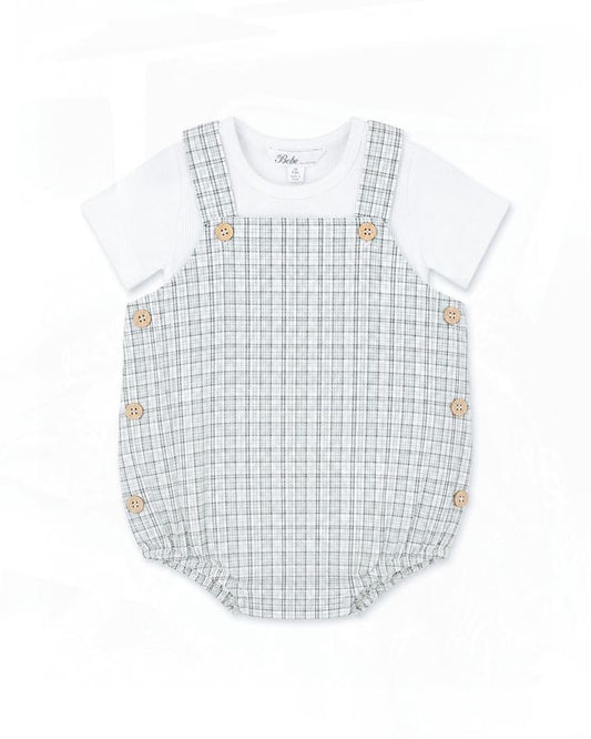 Taylor Bodysuit & Tee Set - Sage Check