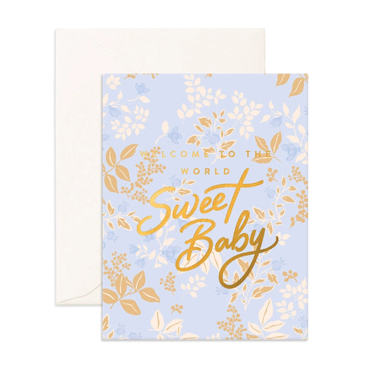 Card - Welcome Sweet Baby Maple