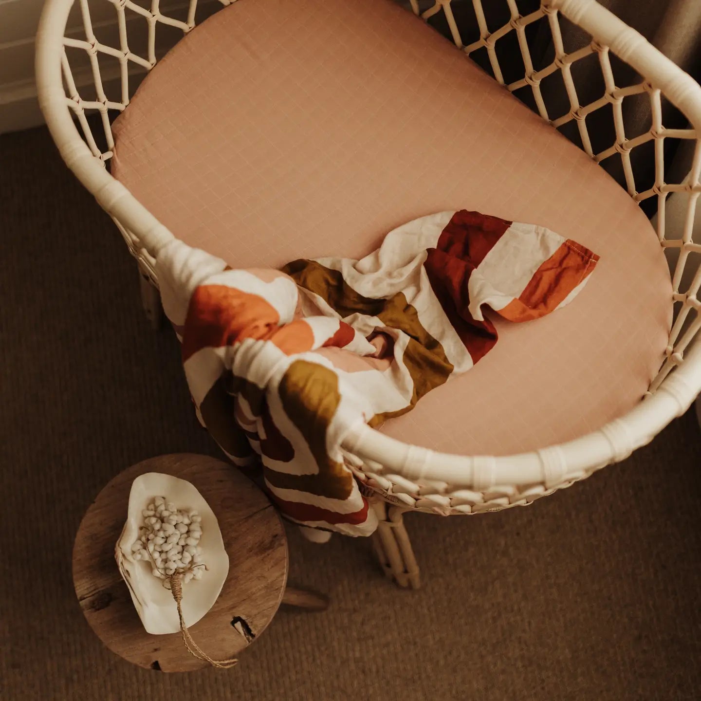 Bohemian Rainbow Muslin Baby Swaddle