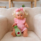 Petal Pink Dolls Bow Dress Headwrap and Bloomers - 3 Pce Set