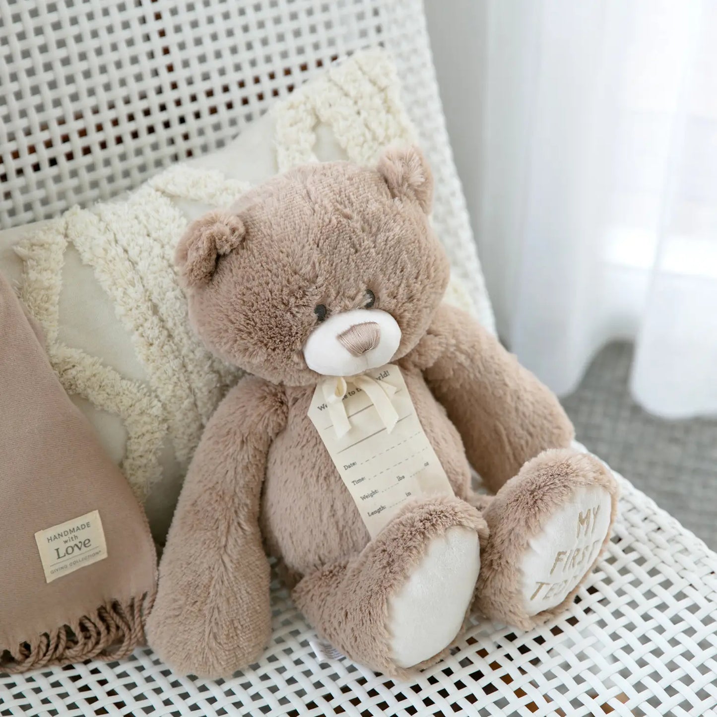 Demdaco My First Teddy - Tan 24cm