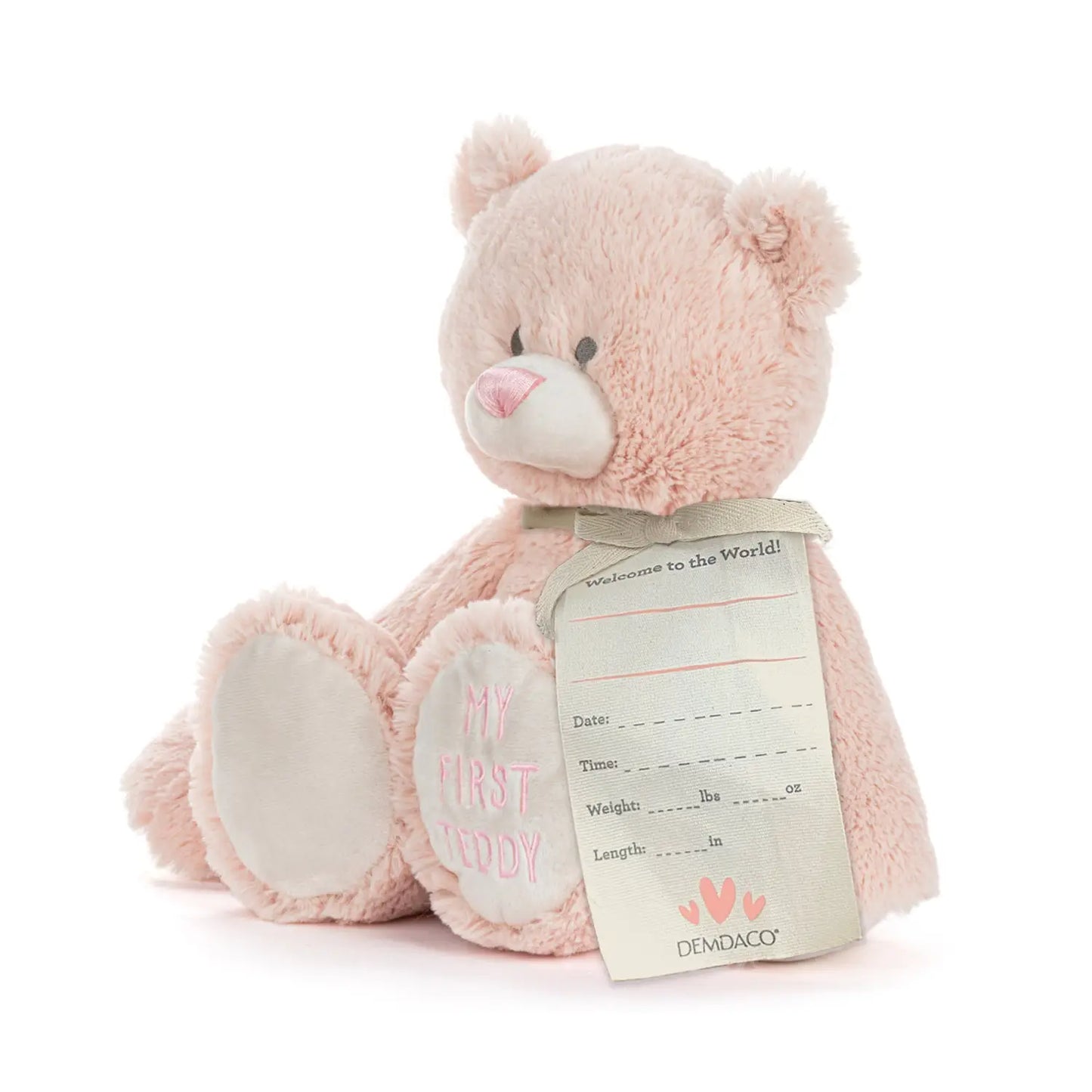 Demdaco My First Teddy -  Pink 24cm