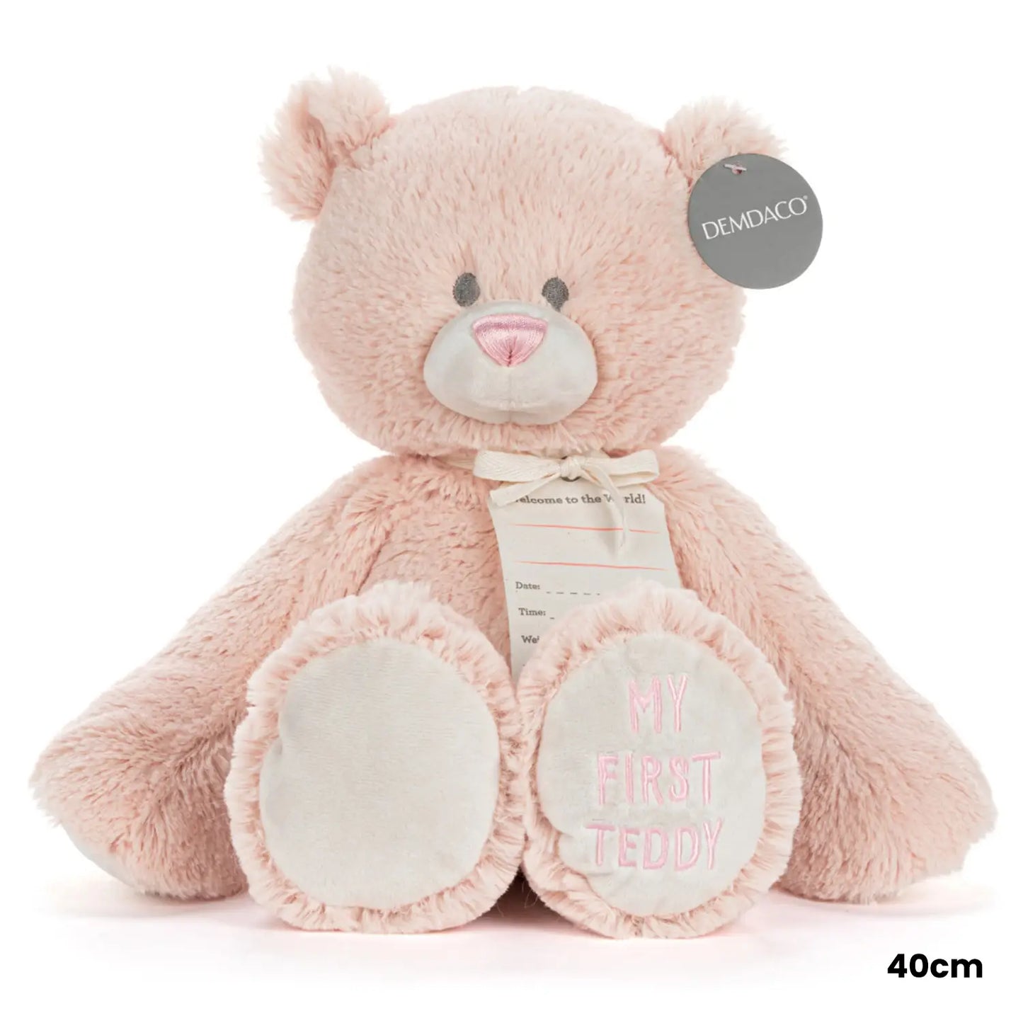 Demdaco My First Teddy - Pink 40cm