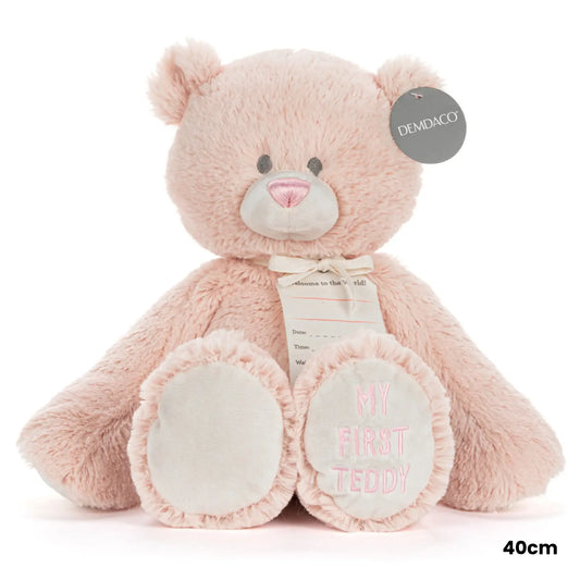 Demdaco My First Teddy - Pink 40cm