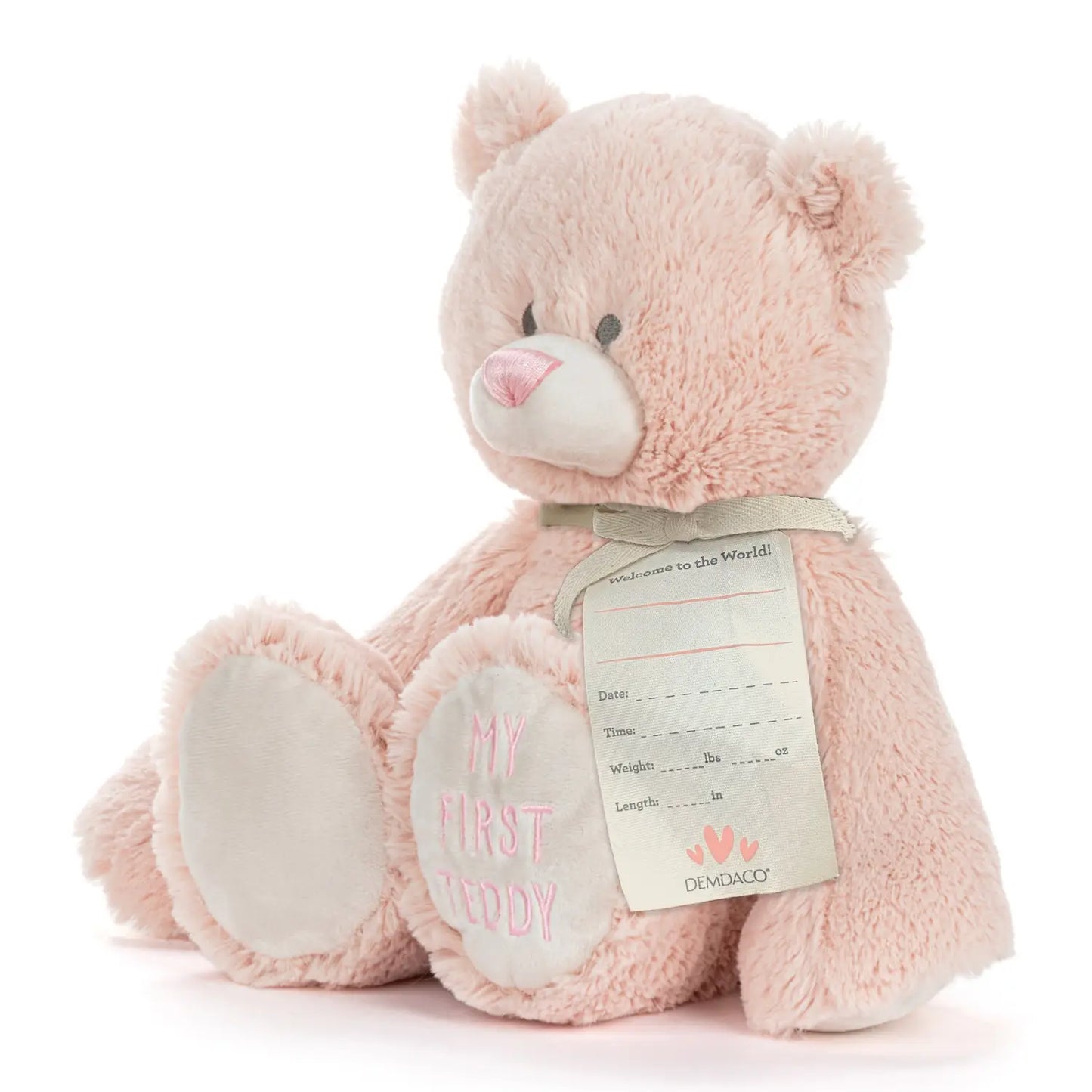 Demdaco My First Teddy - Pink 40cm