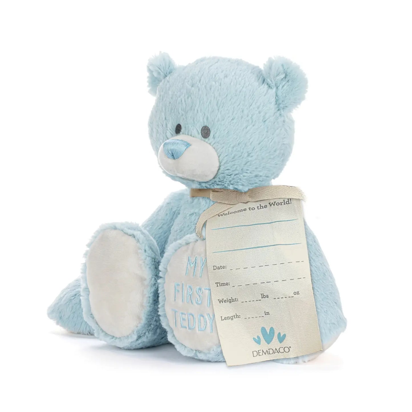 Demdaco My First Teddy - Blue 24cm
