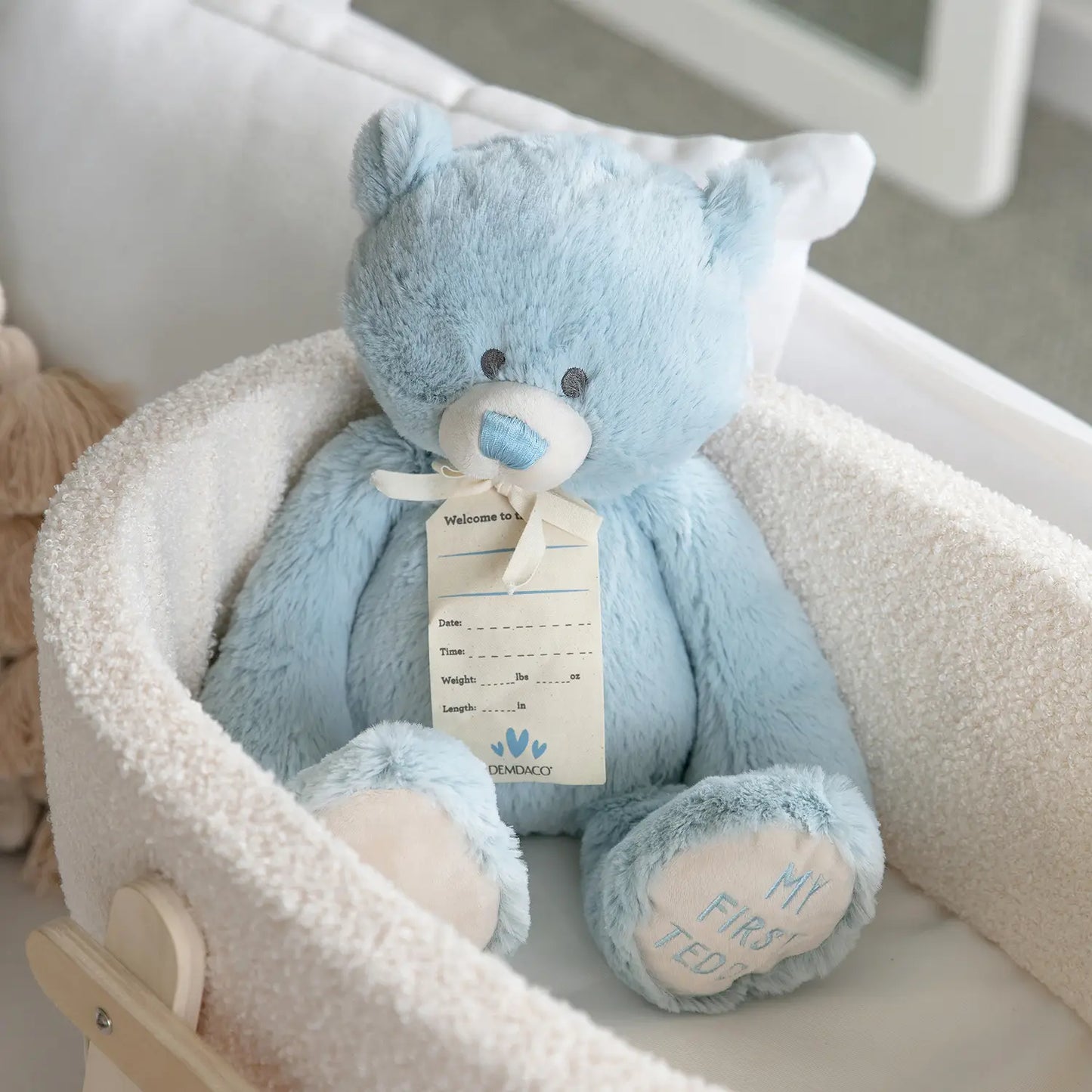 Demdaco My First Teddy - Blue 40cm