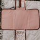 OIOI Change Mat Clutch - Peach Paisley/Tan