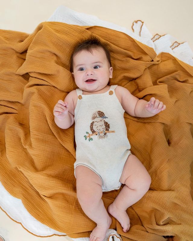 Kookaburra Knit Bodysuit - Cream Marl