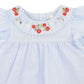 Poppy Emb Overlay Bodysuit - Bluebell