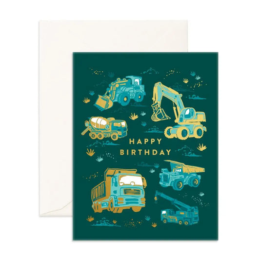 Card - Happy Birthday Trucks