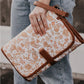 OIOI Change Mat Clutch - Peach Paisley/Tan
