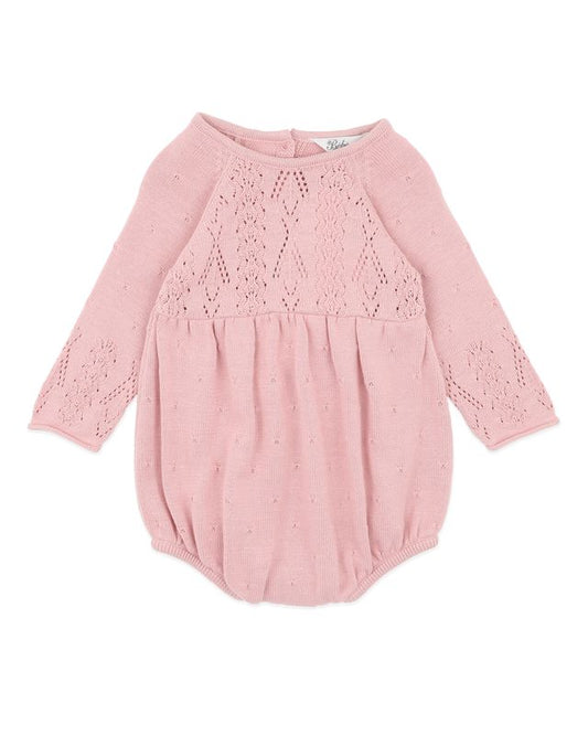 Fern Pointelle Knitted Bodysuit - Blossom
